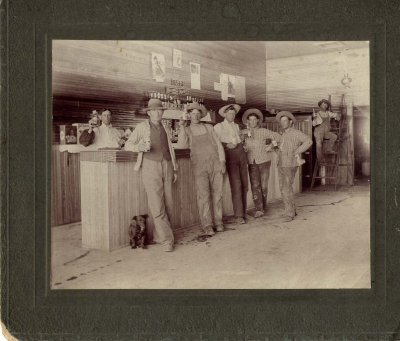 John Mesnard's Saloon in Belvidere.