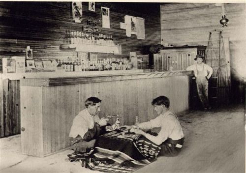 John Mesnard Saloon near Belvidere